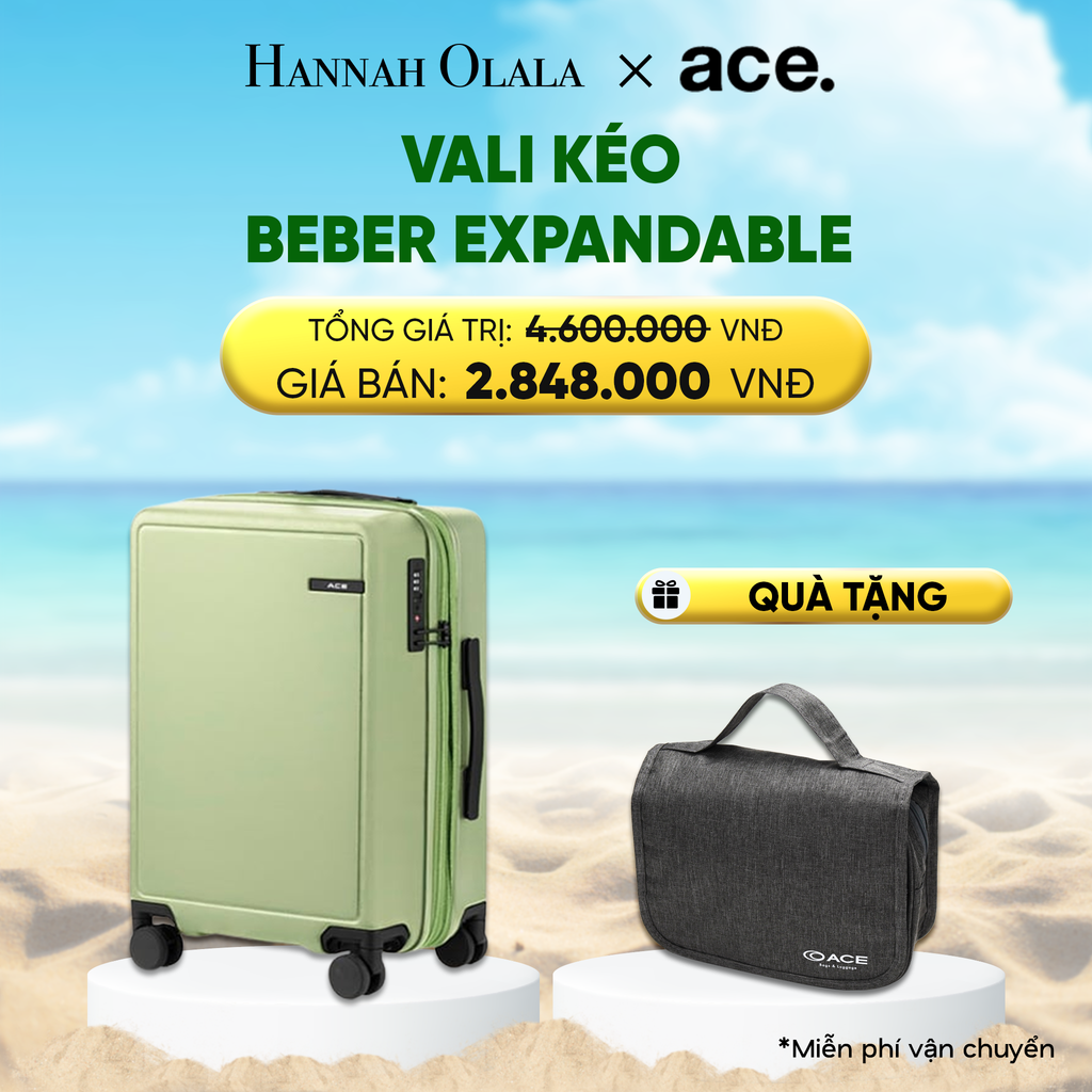  DEAL21: VALI KÉO BEBER *TẶNG KÈM BAO TRÙM HOẶC POUCH 