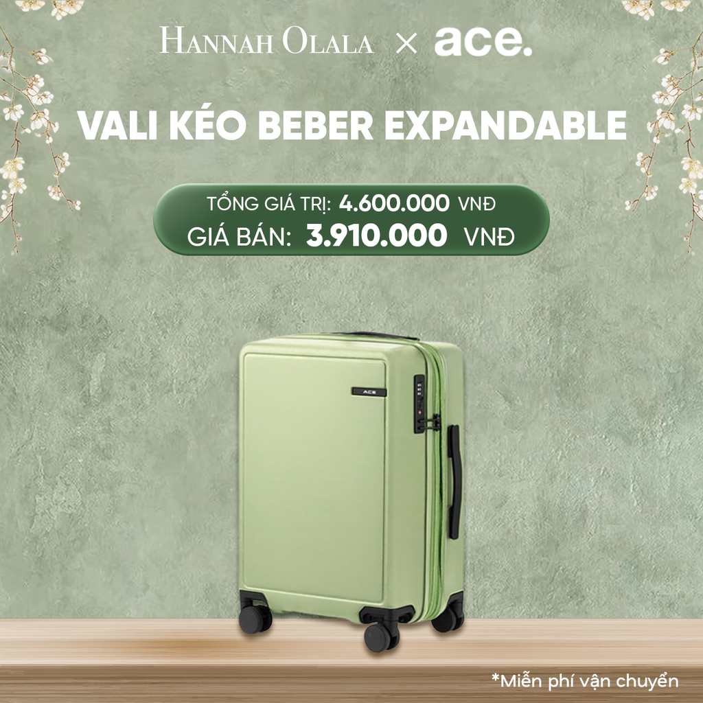  DEAL31: VALI KÉO BEBER SIZE CABIN S
*Tặng kèm bao trùm Pouch 