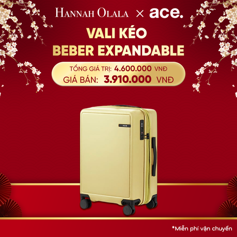  DEAL31: VALI KÉO BEBER SIZE CABIN S
*Tặng kèm bao trùm Pouch 