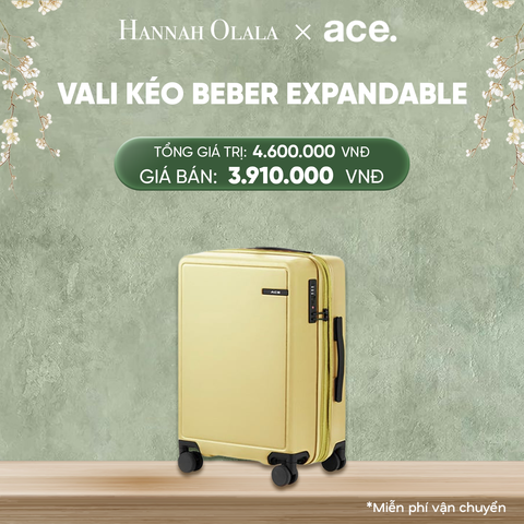  DEAL31: VALI KÉO BEBER SIZE CABIN S
*Tặng kèm bao trùm Pouch 