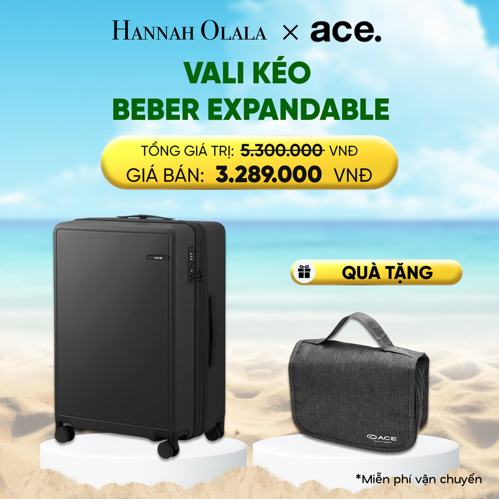  DEAL21: VALI KÉO BEBER *TẶNG KÈM BAO TRÙM HOẶC POUCH 