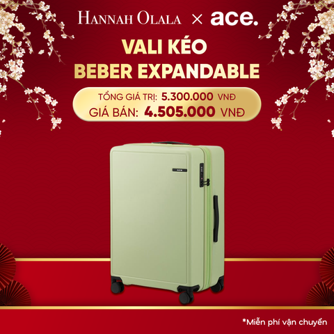  DEAL32: VALI KÉO BEBER SIZE TRUNG M
*Tặng kèm bao trùm Pouch 