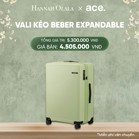  DEAL32: VALI KÉO BEBER SIZE TRUNG M
*Tặng kèm bao trùm Pouch 