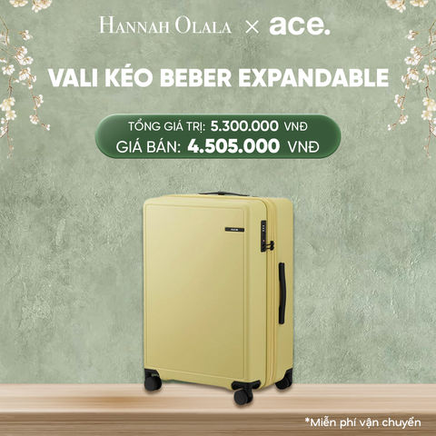  DEAL32: VALI KÉO BEBER SIZE TRUNG M
*Tặng kèm bao trùm Pouch 