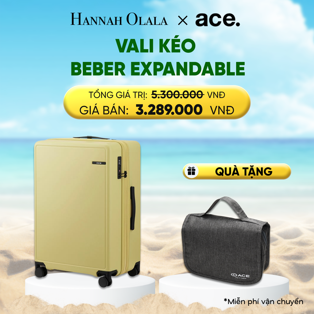  DEAL21: VALI KÉO BEBER *TẶNG KÈM BAO TRÙM HOẶC POUCH 