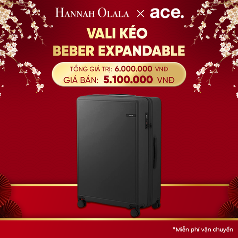  DEAL33: VALI KÉO BEBER SIZE ĐẠI L
*Tặng kèm bao trùm Pouch 