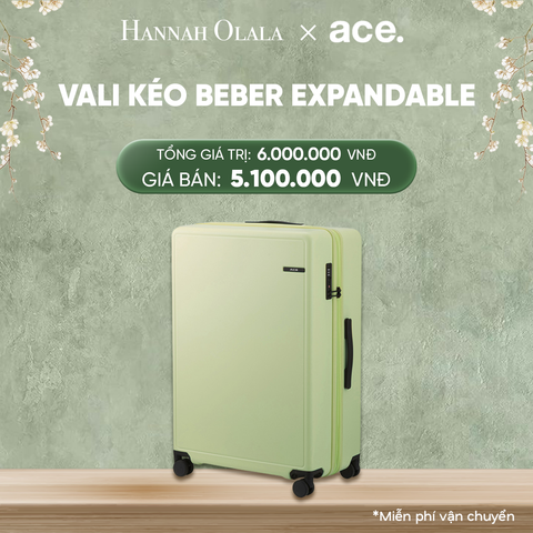  DEAL33: VALI KÉO BEBER SIZE ĐẠI L
*Tặng kèm bao trùm Pouch 