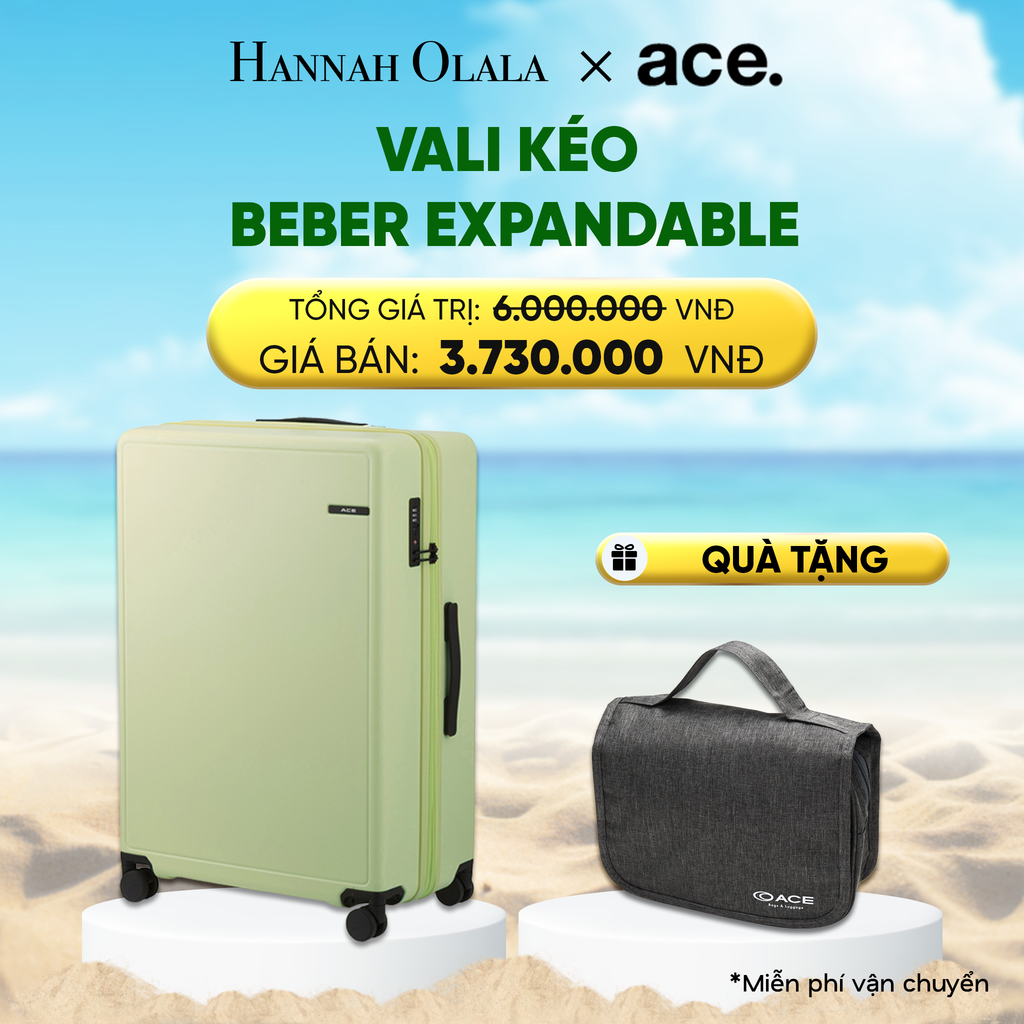  DEAL21: VALI KÉO BEBER *TẶNG KÈM BAO TRÙM HOẶC POUCH 