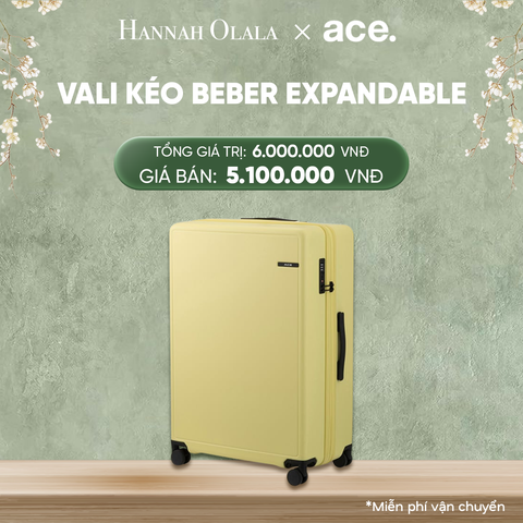  DEAL33: VALI KÉO BEBER SIZE ĐẠI L
*Tặng kèm bao trùm Pouch 