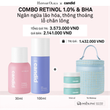  DEAL 9: RETINOL 1.0 30ML & BHA 100ML BỘ ĐÔI NGĂN NGỪA LÃO HÓA, TẨY TẾ BÀO CHẾT DỊU NHẸ, THÔNG THOÁNG LỖ CHÂN LÔNG 