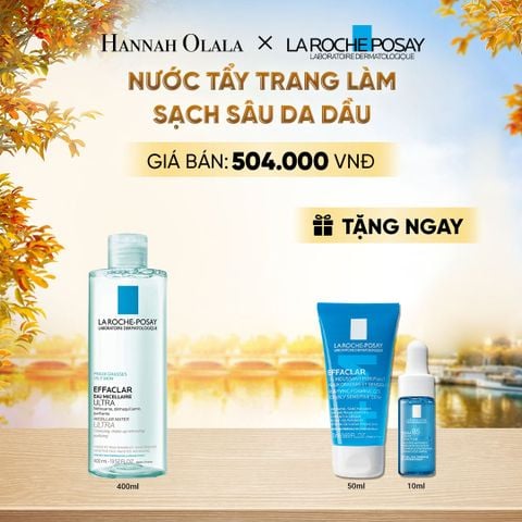  NƯỚC TẨY TRANG LÀM SẠCH SÂU DA DẦU LA ROCHE-POSAY EFFACLAR MICELLAR WATER 400ML - E606 