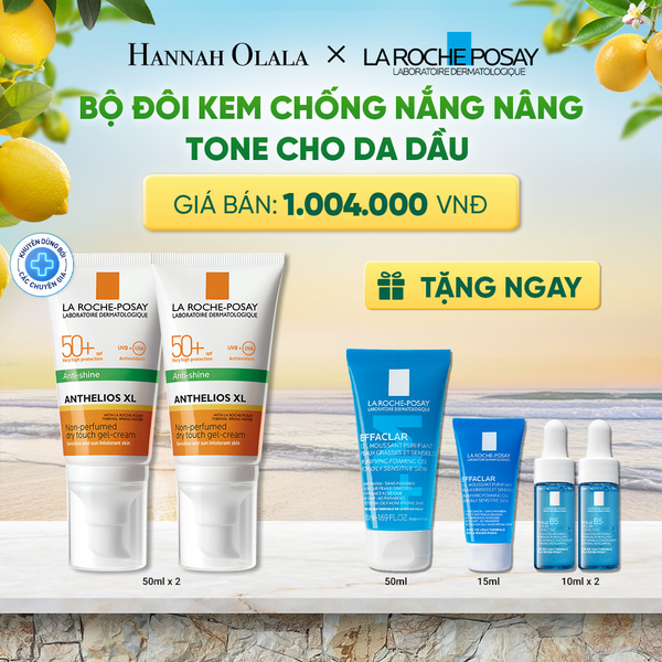  BỘ ĐÔI KEM CHỐNG NẮNG BẢO VỆ DA, KIỂM SOÁT DẦU ANTHELIOS XL OIL CONTROL GEL CREAM 50ML DEAL 9: 