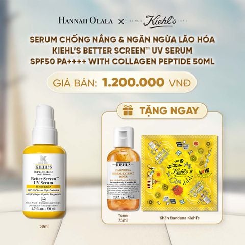 SERUM CHỐNG NẮNG & NGĂN NGỪA LÃO HÓA KIEHL'S BETTER SCREEN™ UV SERUM SPF50 PA++++ WITH COLLAGEN PEPTIDE 50ML - A2031 