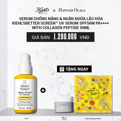 SERUM CHỐNG NẮNG & NGĂN NGỪA LÃO HÓA KIEHL’S BETTER SCREEN™ UV SERUM SPF50 PA++++ WITH COLLAGEN PEPTIDE 50ML 