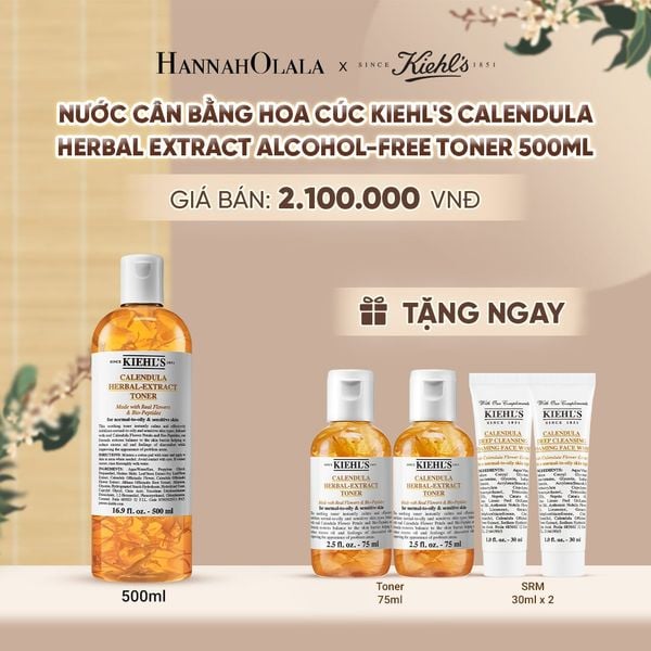  NƯỚC CÂN BẰNG HOA CÚC KIEHL'S CALENDULA HERBAL EXTRACT ALCOHOL-FREE TONER 500ML - A293 