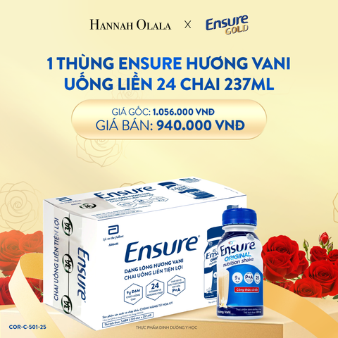  E90_DEAL 5: 1 THÙNG ENSURE GOLD IMMUNE DẠNG NƯỚC 24 CHAI 237ML 
