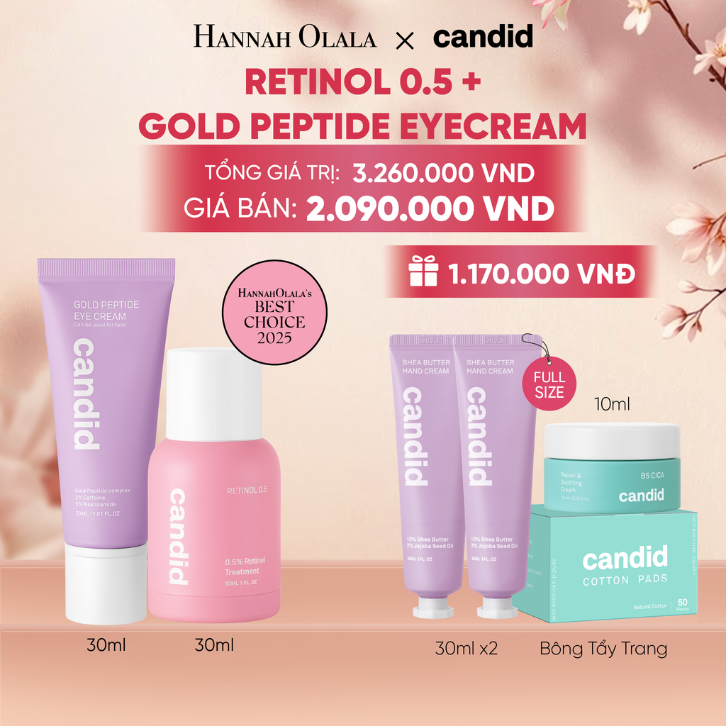  RETINOL 0.5% & GOLD PEPTIDE EYE CREAM DEAL 9: - A2079 