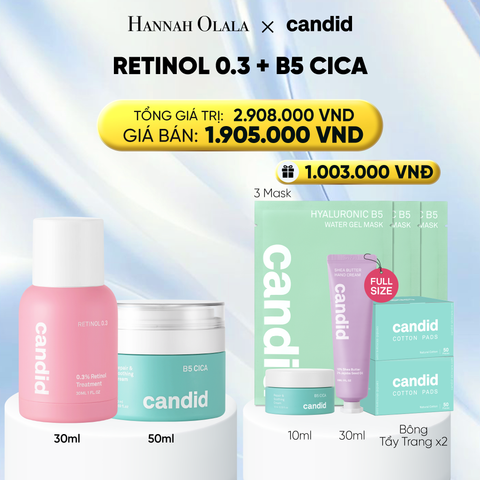  RETINOL 0.3 & B5 CICA BỘ ĐÔI LÀM MỜ NẾP NHĂN VÀ DƯỠNG ẨM PHỤC HỒI CHUYÊN SÂU - DEAL 9: 
