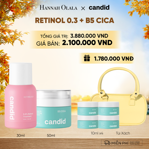  RETINOL 0.3 & B5 CICA BỘ ĐÔI HỖ TRỢ LÀM MỜ NẾP NHĂN VÀ DƯỠNG ẨM CHO DA DEAL 9: - E316 