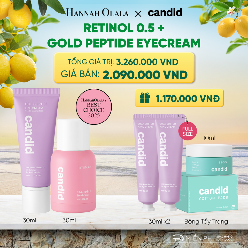  RETINOL 0.5% & GOLD PEPTIDE EYE CREAM DEAL 9: - A1273 