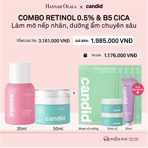  A10_DEAL 10: RETINOL 0.5 & B5 CICA BỘ ĐÔI CHỐNG LÃO HÓA VÀ DƯỠNG ẨM PHỤC HỒI CHUYÊN SÂU 