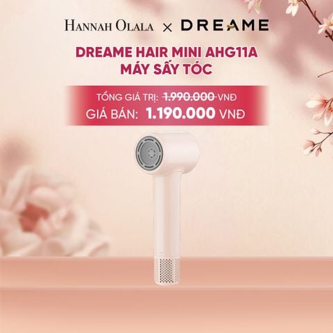  DREAME HAIR MINI AHG11A MÁY SẤY TÓC ION ÂM SIÊU NHỎ GỌN 270G ĐỘNG CƠ TỐC ĐỘ CAO - BH 24 THÁNG - A1465 