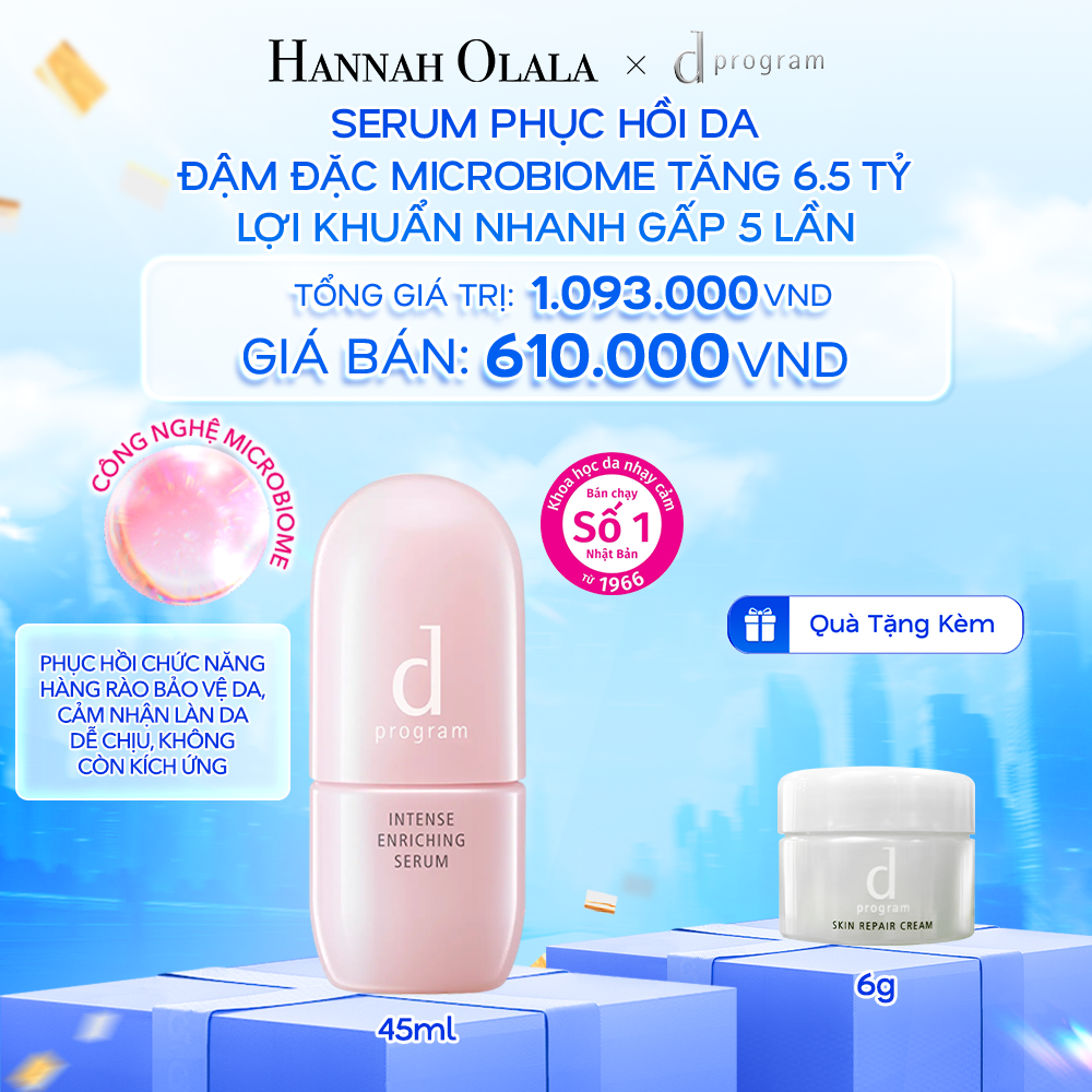  A29: DEAL 13: SERUM GIÚP CẢI THIỆN TÌNH TRẠNG LÃO HÓA SỚM DPROGRAM INTENSE ENRICHING SERUM 45ML 