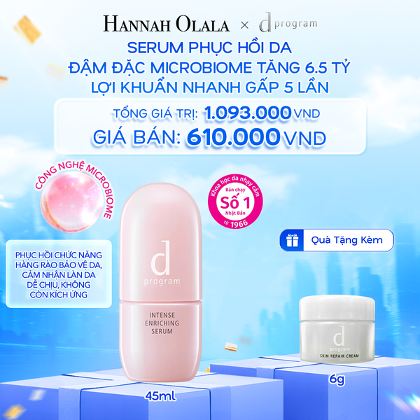  A29: DEAL 13: SERUM GIÚP CẢI THIỆN TÌNH TRẠNG LÃO HÓA SỚM DPROGRAM INTENSE ENRICHING SERUM 45ML 