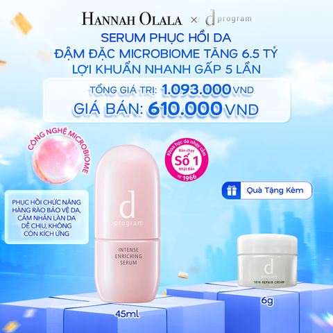  A29: DEAL 13: SERUM GIÚP CẢI THIỆN TÌNH TRẠNG LÃO HÓA SỚM DPROGRAM INTENSE ENRICHING SERUM 45ML 