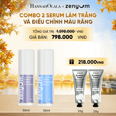  COMBO 2 SERUM LÀM TRẮNG VÀ ĐIỀU CHỈNH MÀU RĂNG ZENYUM BRIGHT - E1583 