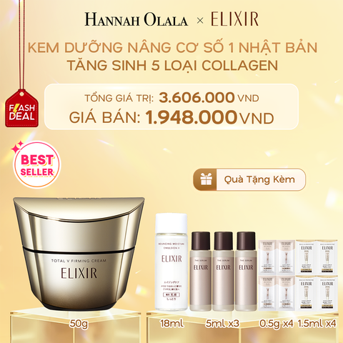  DEAL 1: FLASH DEAL - KEM DƯỠNG CẢI THIỆN CHẢY XỆ NGĂN NGỪA LÃO HÓA ELIXIR TOTAL V FIRMING CREAM 50G 