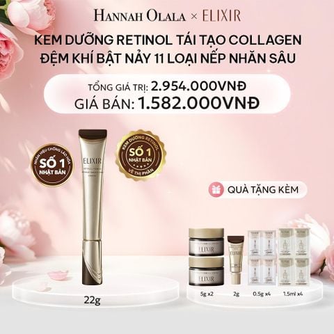  E390: DEAL 13: (01.10-04.10) KEM DƯỠNG DA CẢI THIỆN 11 LOẠI NẾP NHĂN SÂU ELIXIR RETINOL POWER WRINKLE SMOOTHING CREAM 22G ( PHIÊN BẢN CẢI TIẾN MỚI) 