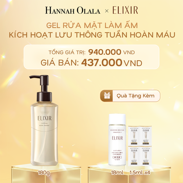  C119_DEAL 18: GEL RỬA MẶT SẠCH SÂU, DƯỠNG ẨM ELIXIR CLARIFYING WARM CLEANSER 