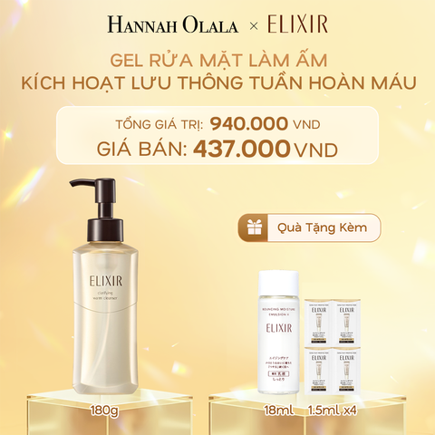  DEAL 18: GEL RỬA MẶT SẠCH SÂU, DƯỠNG ẨM ELIXIR CLARIFYING WARM CLEANSER 
