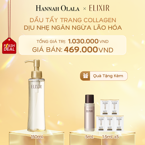 C120_DEAL 11: FLASH DEAL - DẦU TẨY TRANG ELIXIR SUPERIEUR MAKEUP CLEANSING OIL N 150ML 