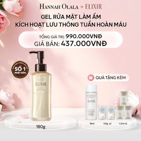  E394: DEAL 17: (01.10-04.10) GEL RỬA MẶT SẠCH SÂU, DƯỠNG ẨM ELIXIR CLARIFYING WARM CLEANSER 