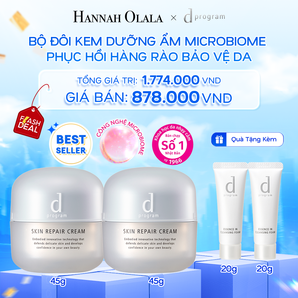  A25: DEAL 1: BỘ ĐÔI KEM DƯỠNG ẨM VÀ PHỤC HỒI DA D PROGRAM SKIN REPAIR CREAM 45G 