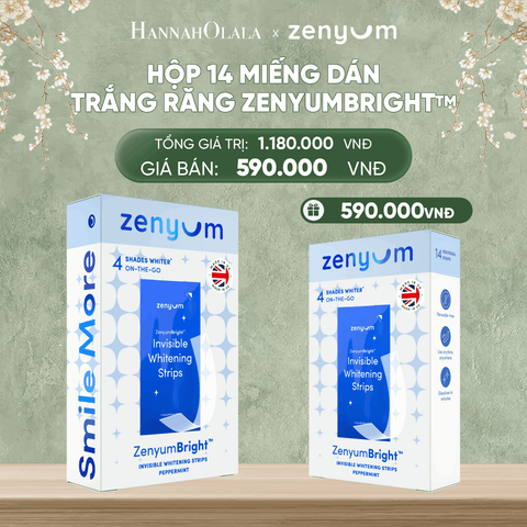  DEAL 4: [MUA 1 TẶNG 1] HỘP 14 MIẾNG DÁN TRẮNG RĂNG TỰ TAN ZENYUM BRIGHT 
