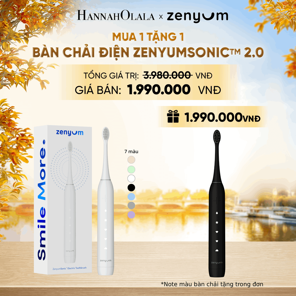  [MUA 1 TẶNG 1] BÀN CHẢI ĐIỆN ZENYUM SONIC 2.0 - E1553 