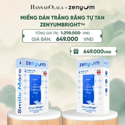  [MUA 1 TẶNG 1] HỘP 14 MIẾNG DÁN TRẮNG RĂNG TỰ TAN ZENYUM BRIGHT - A337 