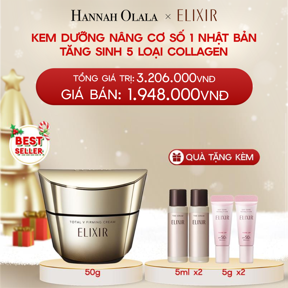  DEAL 12: KEM DƯỠNG CẢI THIỆN CHẢY XỆ NGĂN NGỪA LÃO HÓA ELIXIR TOTAL V FIRMING CREAM 50G 