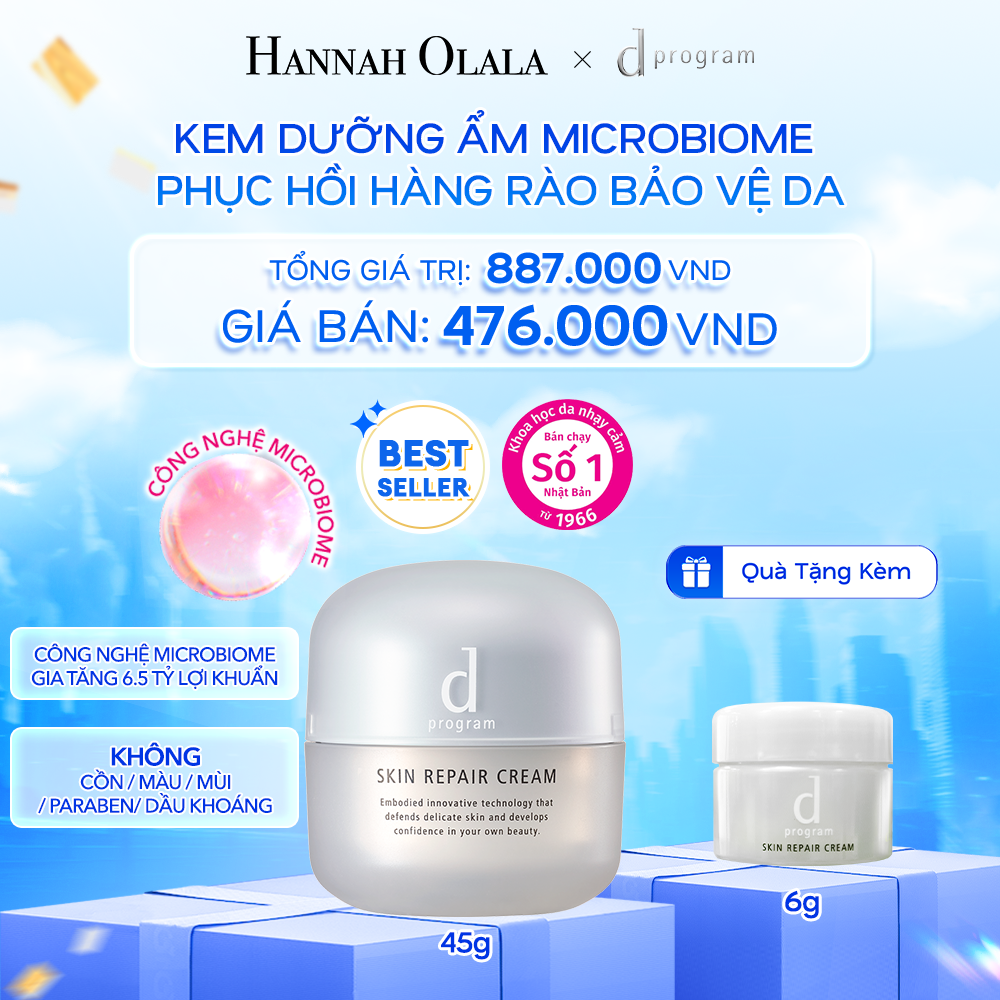  A36: DEAL 3: KEM DƯỠNG ẨM VÀ PHỤC HỒI DA D PROGRAM SKIN REPAIR CREAM 45G 