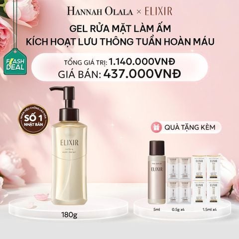  E385: DEAL 9: (01.10-04.10) GEL RỬA MẶT SẠCH SÂU, DƯỠNG ẨM ELIXIR CLARIFYING WARM CLEANSER 