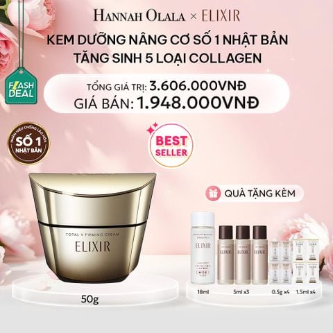  E376: DEAL 1: (01.10-04.10) KEM DƯỠNG CẢI THIỆN CHẢY XỆ NGĂN NGỪA LÃO HÓA ELIXIR TOTAL V FIRMING CREAM 50G 