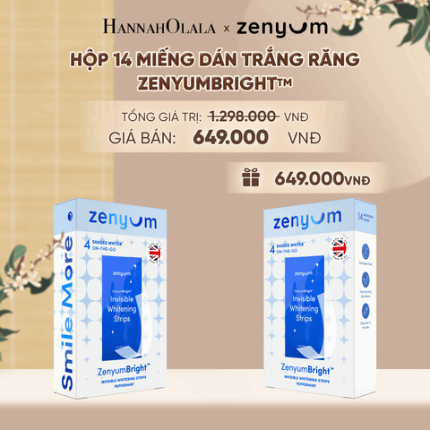  [MUA 1 TẶNG 1] HỘP 14 MIẾNG DÁN TRẮNG RĂNG TỰ TAN ZENYUM BRIGHT - A1753 