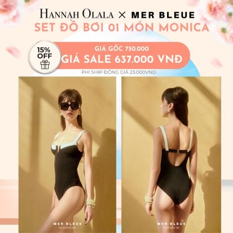  A534_DEAL 10: SET ĐỒ BƠI 01 MẢNH MONICA BODYSUIT - MER BLEUE SWIMWEAR 