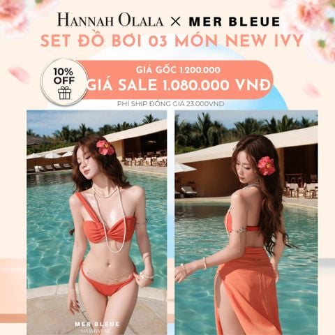  A531_DEAL 2: SET ĐỒ BƠI 03 MÓN NEW IVY - MER BLEUE SWIMWEAR 