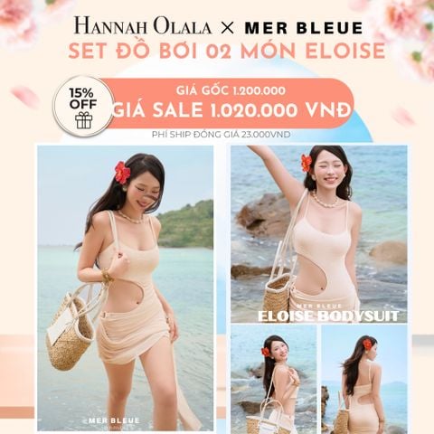  A513_DEAL 6: SET ĐỒ BƠI 02 MÓN ELOISE BODYSUIT - MER BLEUE SWIMWEAR 