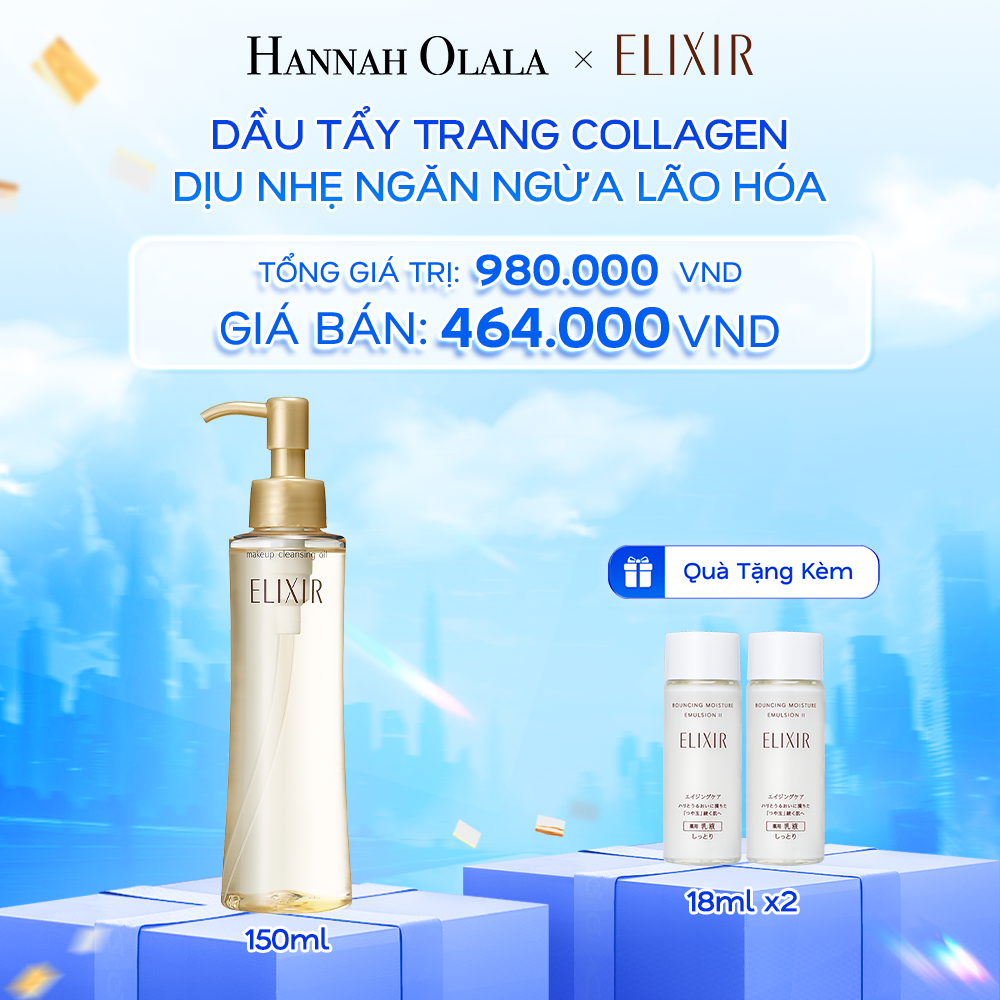  A60: DEAL 25: DẦU TẨY TRANG ELIXIR SUPERIEUR MAKEUP CLEANSING OIL N 150ML 
