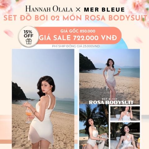  A525_DEAL 9: SET ĐỒ BƠI 02 MÓN ROSA BODYSUIT - MERBLEUE SWIMWEAR 